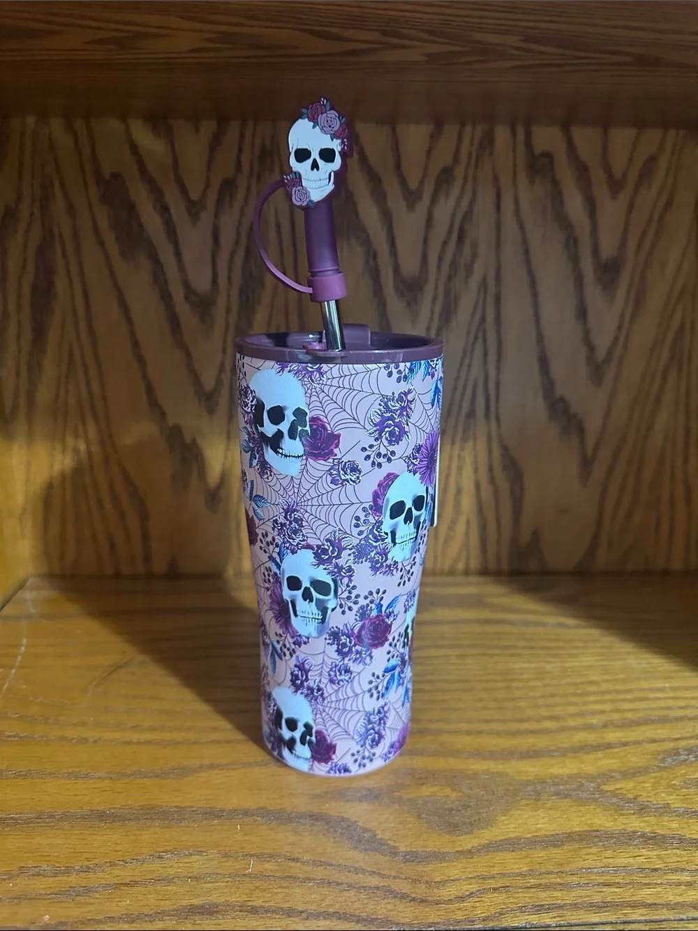 Halloween skull 20oz tumbler